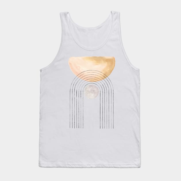 Pastel mid century arch Tank Top by WhalesWay